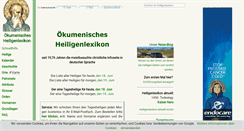 Desktop Screenshot of heiligenlexikon.de